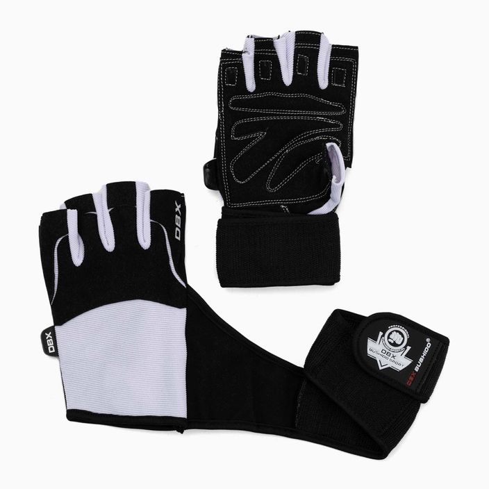 Rękawiczki fitness DBX BUSHIDO czarno-białe DBX-Wg-162-M 3