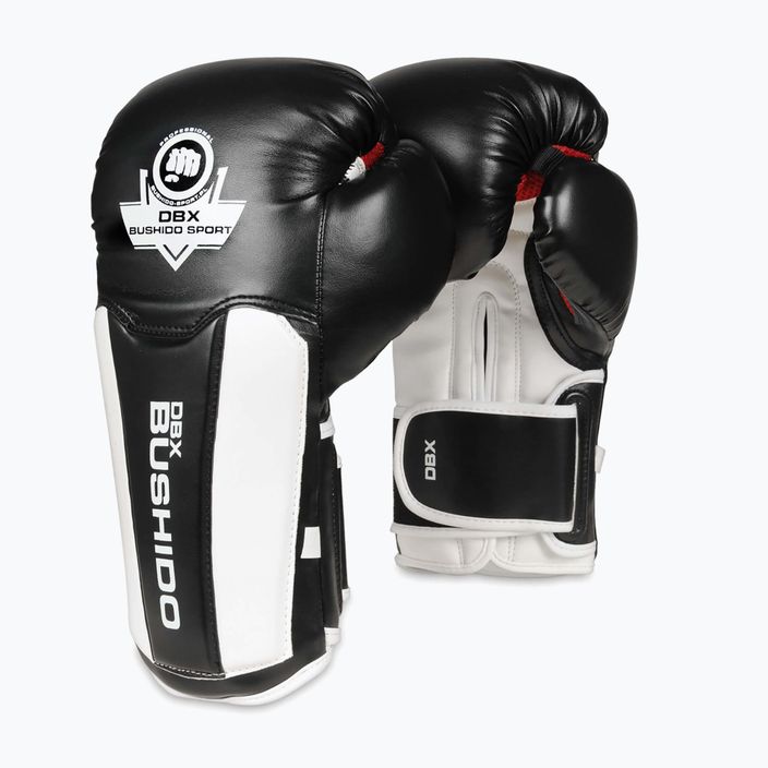 Rękawice bokserskie DBX BUSHIDO B-3W czarne/białe