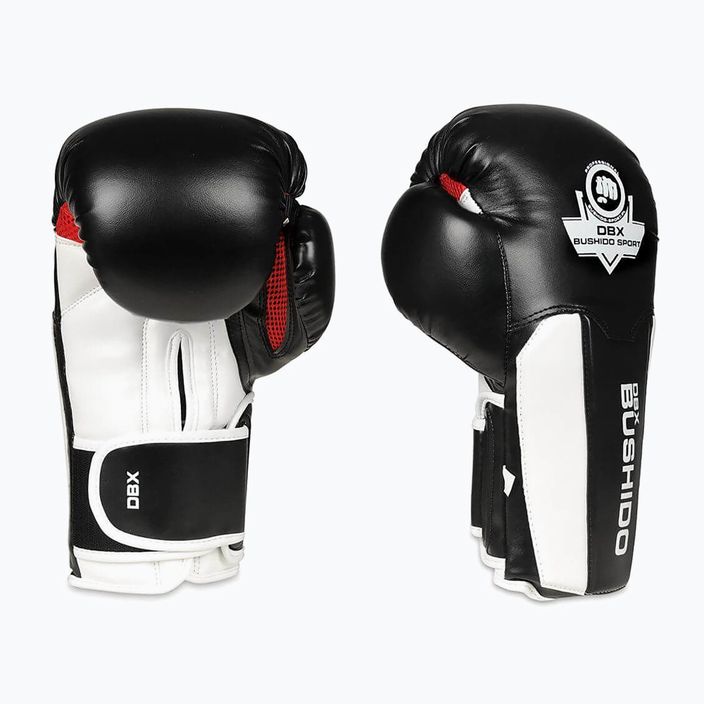 Rękawice bokserskie DBX BUSHIDO B-3W czarne/białe 2