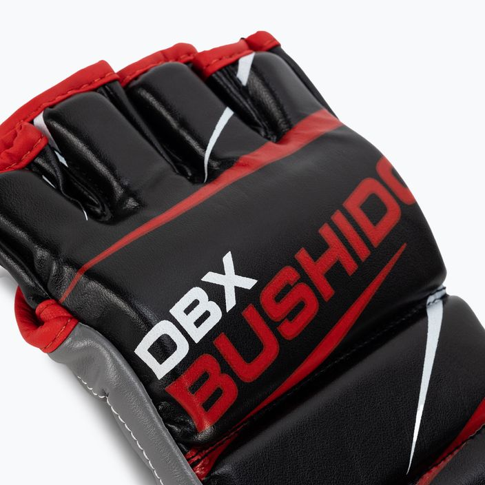 Rękawice treningowe do MMA i treningu na worku DBX BUSHIDO czarno-czerwone E1V6-M 5