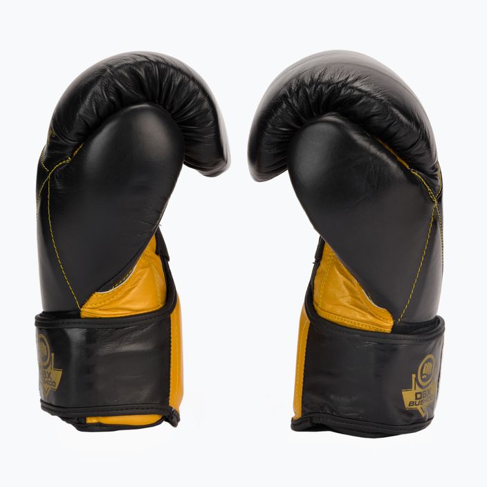Rękawice bokserskie DBX BUSHIDO ze skóry naturalnej czarne B-2v14 4