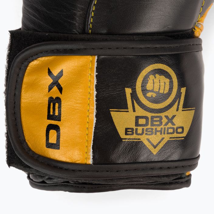 Rękawice bokserskie DBX BUSHIDO ze skóry naturalnej czarne B-2v14 5