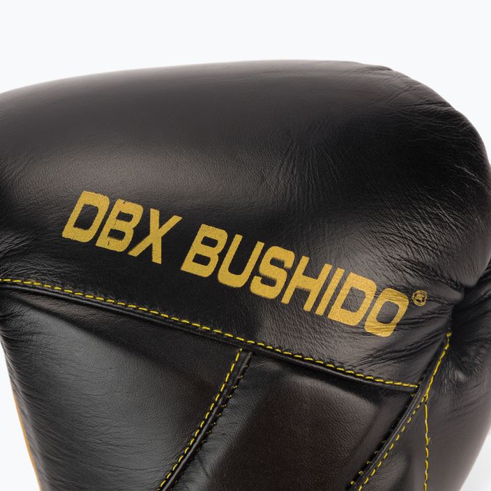 Rękawice bokserskie DBX BUSHIDO ze skóry naturalnej czarne B-2v14 6