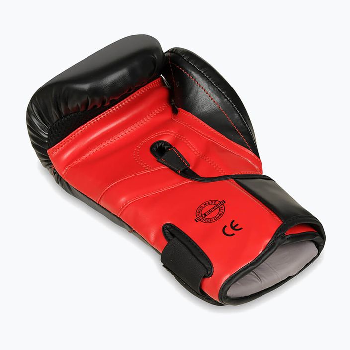 Rękawice bokserskie DBX BUSHIDO "Hammer - Red" Muay Thai czarne/czerwone 7