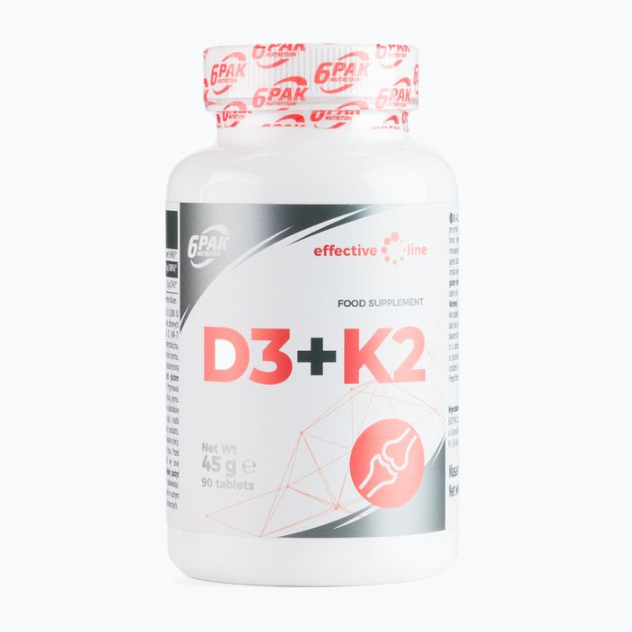 Witaminy D3 + K2 6PAK EL D3 K2 90 tabletek