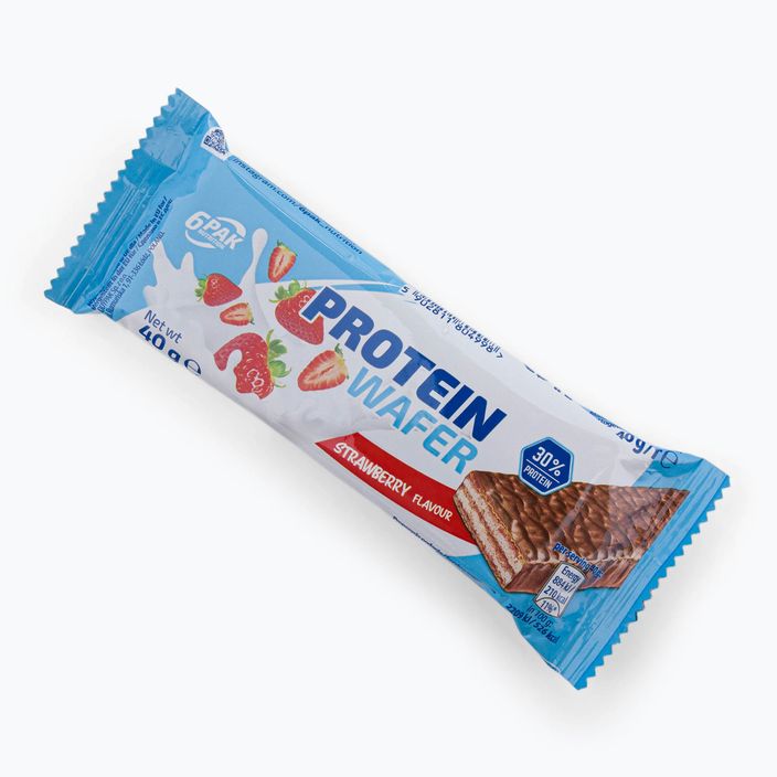 Baton proteinowy 6PAK Protein Wafer 40 g Strawberry