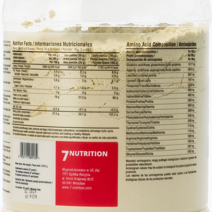Whey 7Nutrition Protein 80 2 kg White Choco Strawberry 3