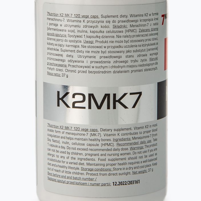 Witamina K2 MK7 7Nutrition K2 MK7 100 mcg 120 kapsułek 2