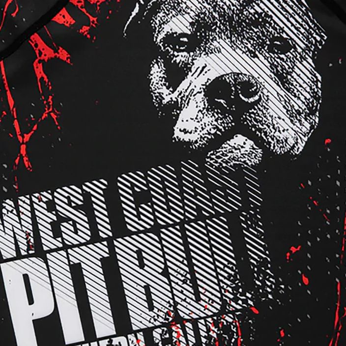 Rashguard męski Pitbull West Coast T-S Rash Blood Dog black 4