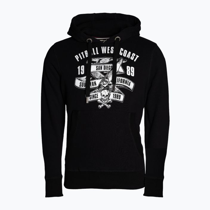 Bluza męska Pitbull Hooded Oldschool Razor black