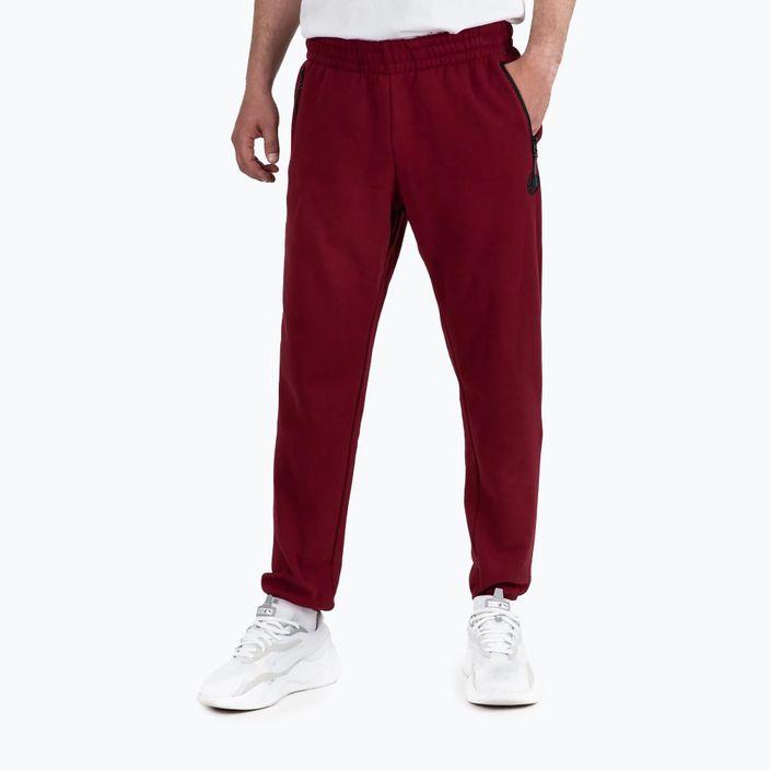 Spodnie męskie Pitbull West Coast Track Pants Athletic burgundy