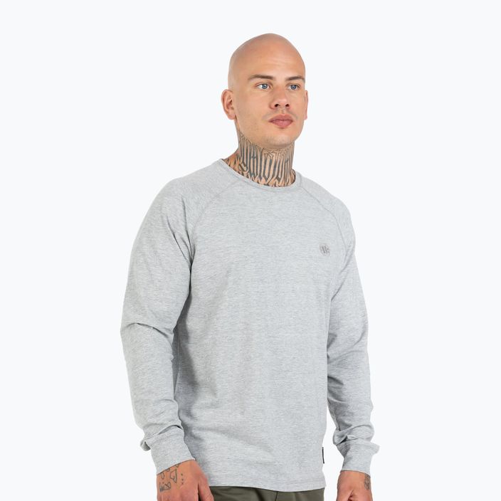 Bluza męska Pitbull West Coast Small Logo Spandex 210 grey/melange