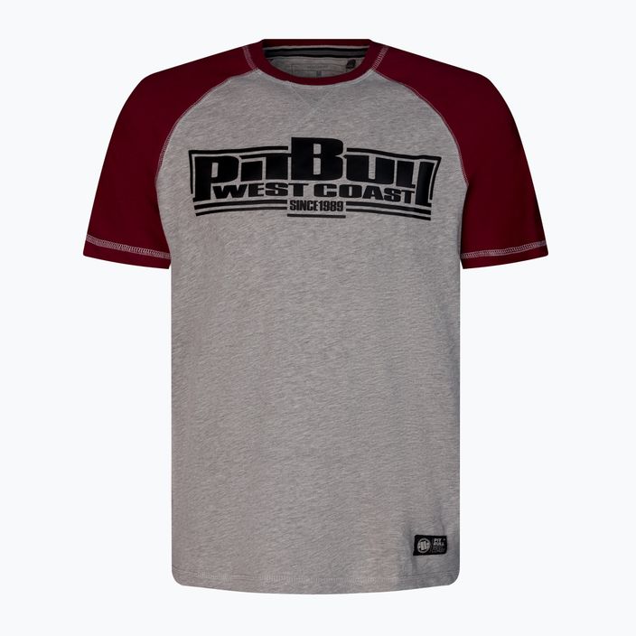 Koszulka męska Pitbull West Coast T-Shirt Boxing 210 burgundy
