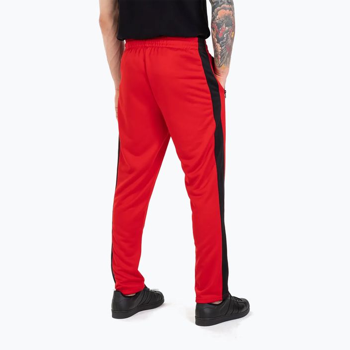 Spodnie męskie Pitbull Oldschool Track Pants Raglan red 5