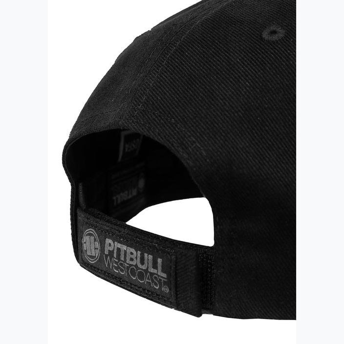 Czapka z daszkiem męska Pitbull Snapback Hook & Loop ,,3D Metal Logo" black 5