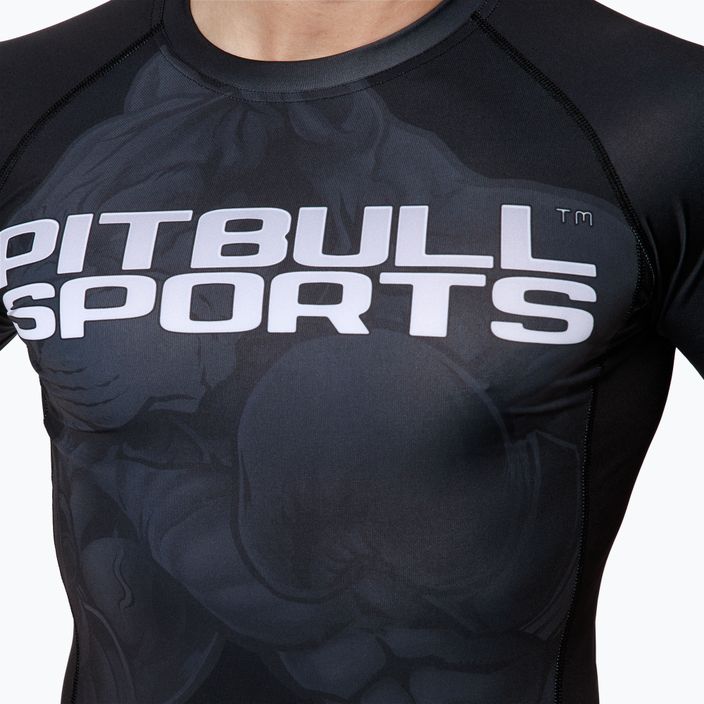 Rashguard męski Pitbull West Coast T-S Rash Master Of Boxing czarny 969027900204 4