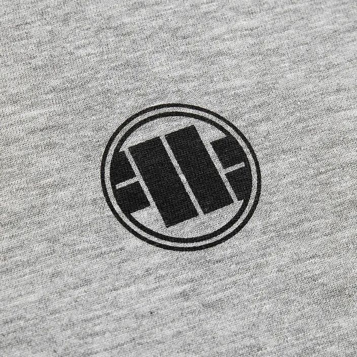 Koszulka męska Pitbull West Coast Small Logo 140 GSM grey/melange 3
