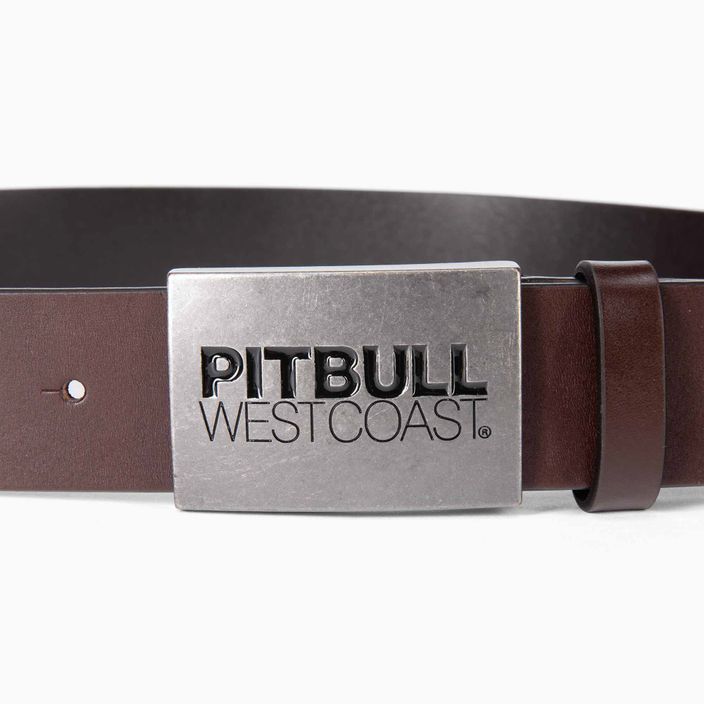 Pasek do spodni męski Pitbull West Coast Original Leather TNT brown 2
