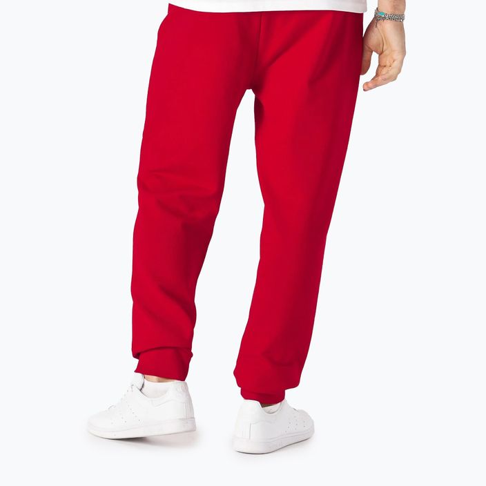 Spodnie męskie Pitbull Trackpants Small Logo Terry Group red 2