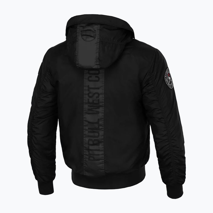 Kurtka zimowa męska Pitbull Beejay 2 Hooded Bomber black 5