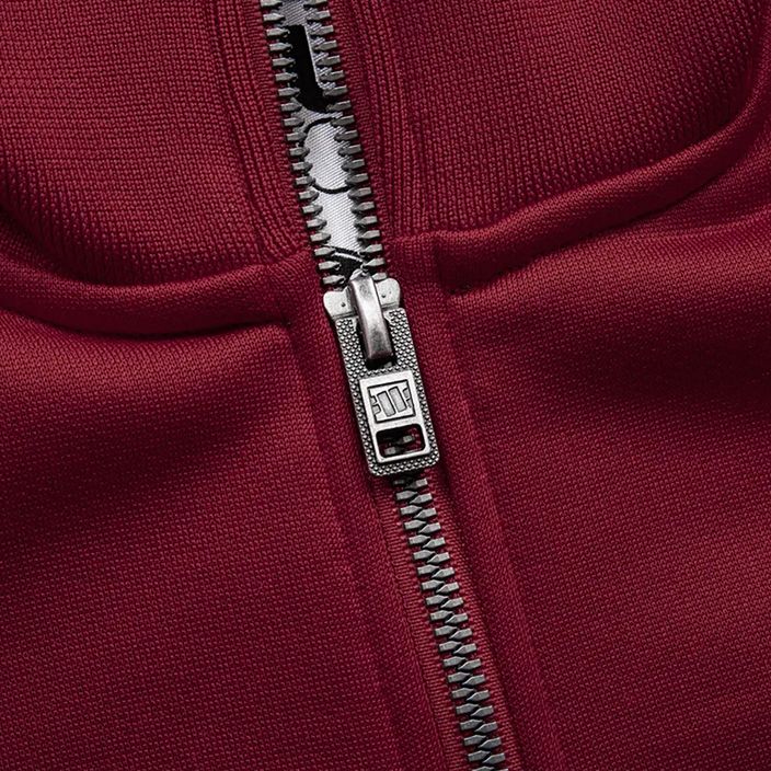 Bluza męska Pitbull West Coast Trackjacket Tape Logo Terry Group burgundy 7