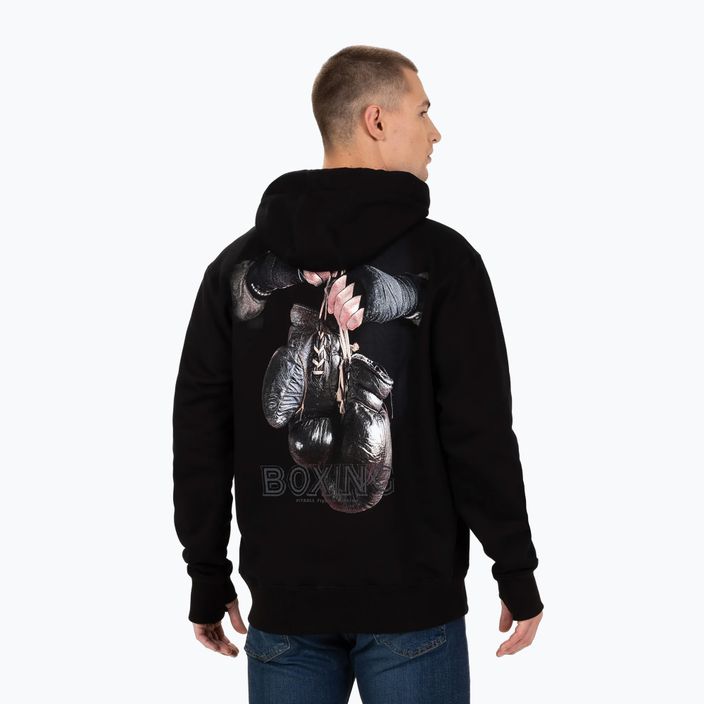 Bluza męska Pitbull Boxing FD Hooded black 3