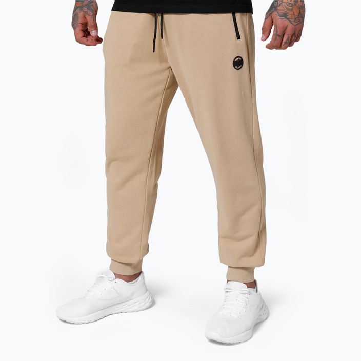 Spodnie męskie Pitbull Trackpants Terry Group sand