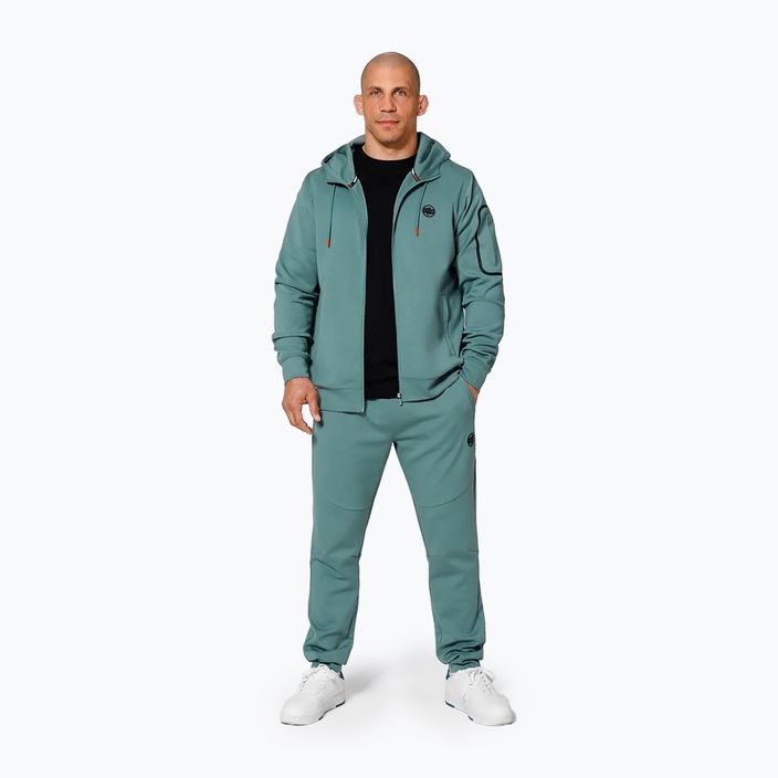 Bluza męska Pitbull Explorer Hooded Zip mint 2