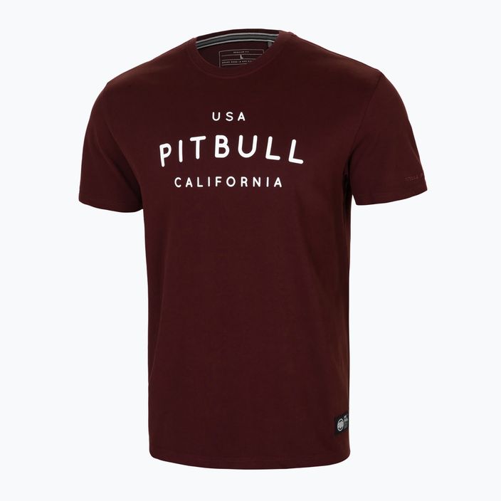 Koszulka męska Pitbull Usa Cal burgundy 2