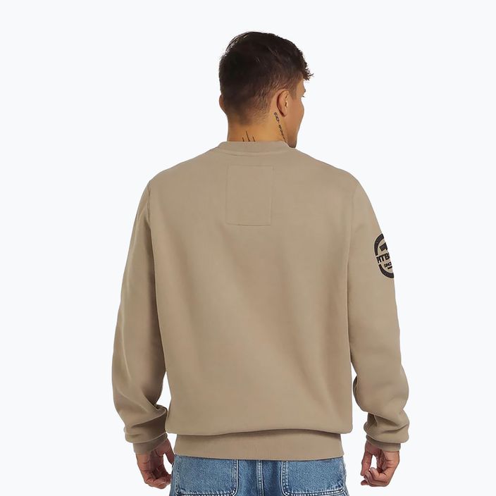 Bluza męska Pitbull Sherwood Crewneck pale sand 3