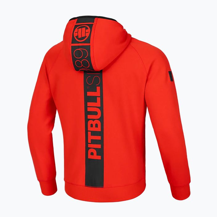 Bluza męska Pitbull Stafford Hooded flame red 2