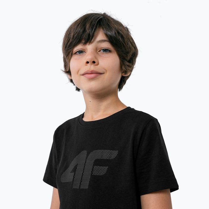 Koszulka dziecięca 4F JTSM002 deep black 2