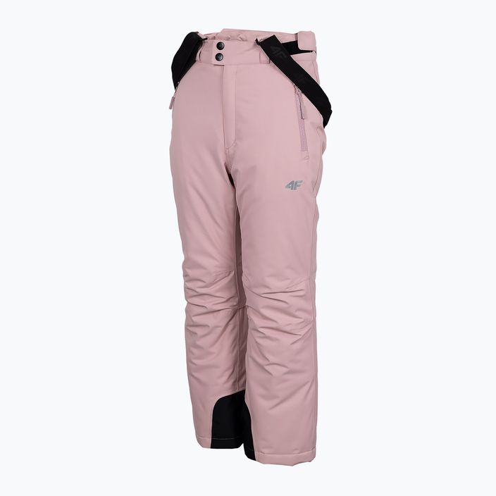 Spodnie narciarskie dziecięce 4F JSPDN001 light pink 7