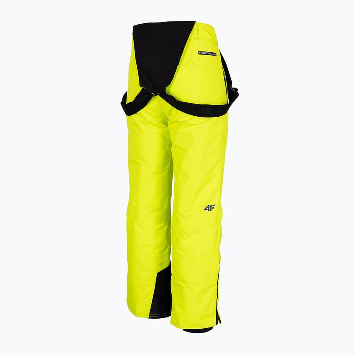 Spodnie narciarskie dziecięce 4F JSPMN001 canary green 8