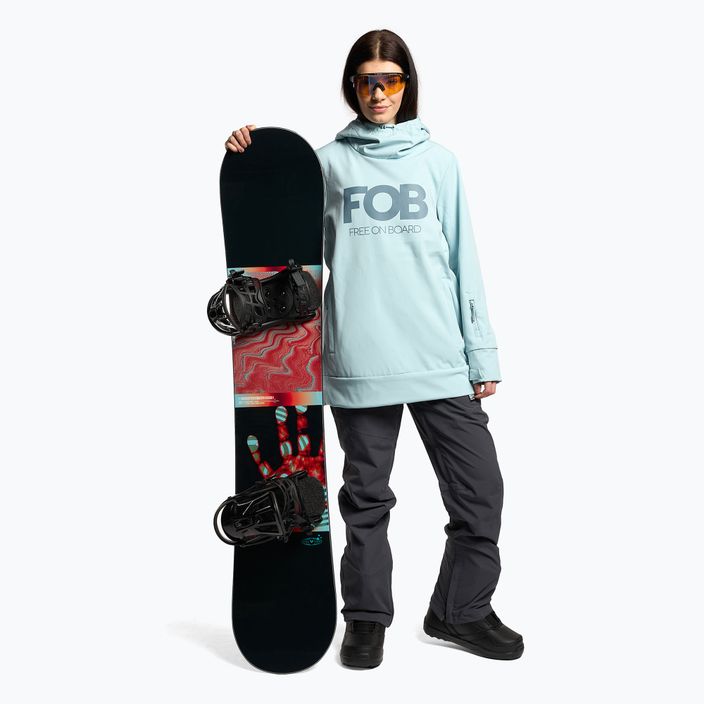 Kurtka snowboardowa damska 4F SFD001F light blue 2