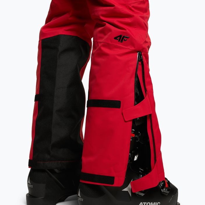Spodnie narciarskie męskie 4F SPMN006 dark red 5