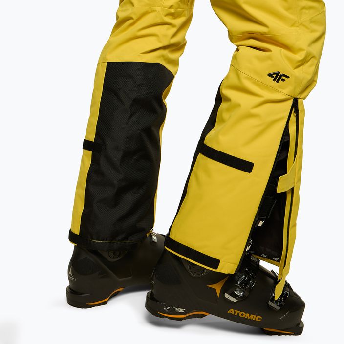 Spodnie narciarskie męskie 4F SPMN006 lemon 4