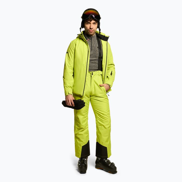 Spodnie narciarskie męskie 4F SPMN001 canary green 2