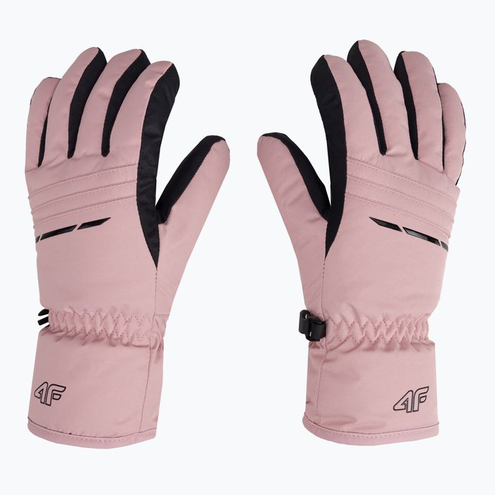 Rękawice narciarskie damskie 4F RED002 light pink 3