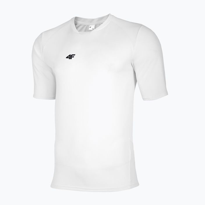 Koszulka piłkarska dziecięca 4F JTSMF055 white