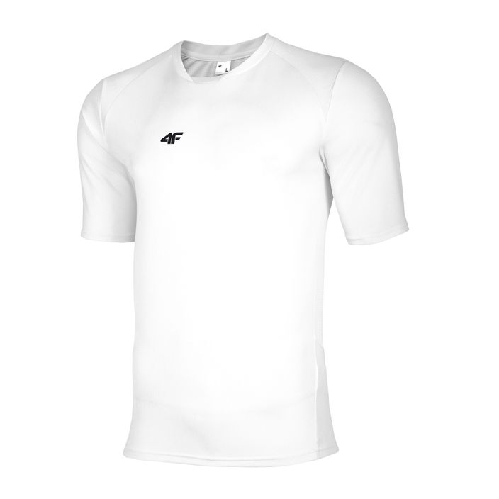Koszulka piłkarska dziecięca 4F JTSMF055 white 2