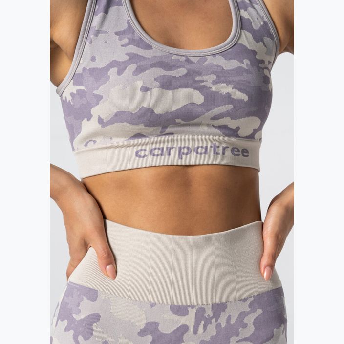Biustonosz fitness Carpatree Camo Seamless purple 4
