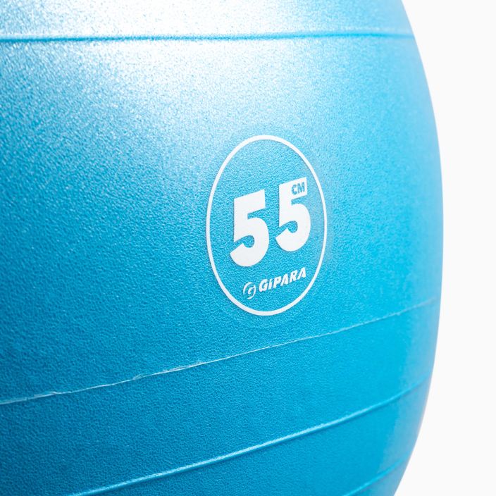 Piłka gimnastyczna Gipara Fitness 3001 55 cm niebieska 2