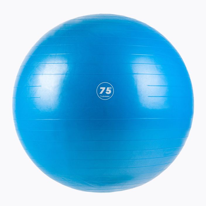 Piłka gimnastyczna Gipara Fitness 3007 75 cm niebieska
