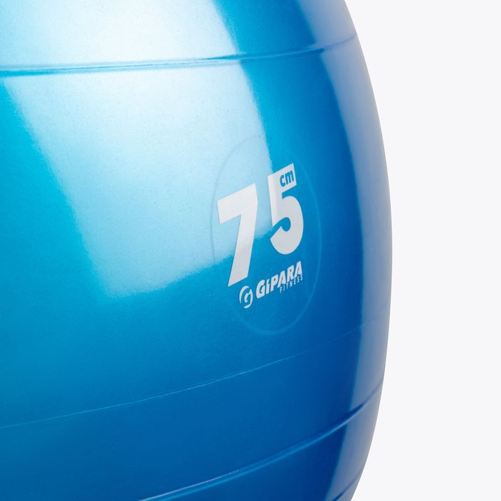Piłka gimnastyczna Gipara Fitness 4900 75 cm niebieska 2
