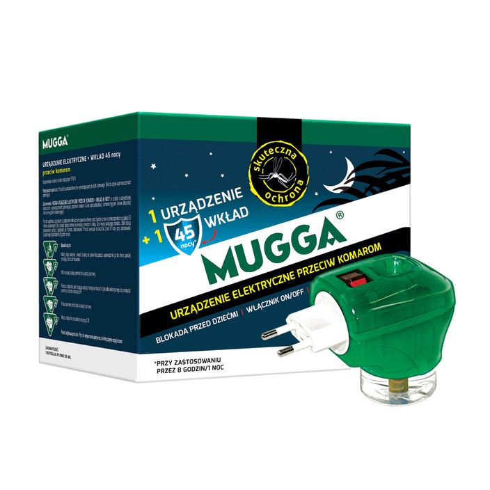 Elektrofumigator na komary + wkład Mugga 45 nocy 35 ml 2