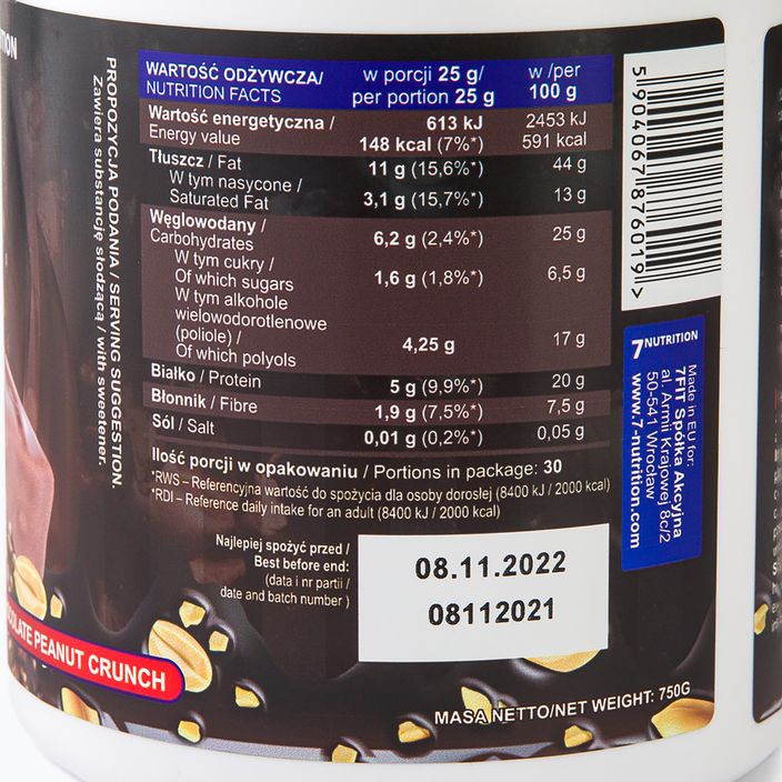 Krem 7Nutrition 750 g Chocolate Peanut 3