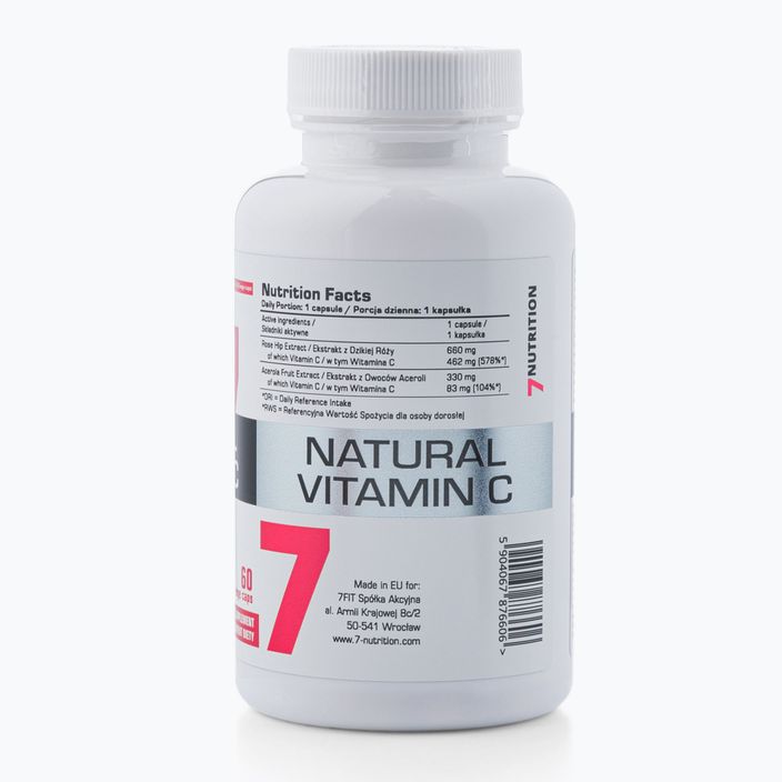 Witamina C 7Nutrition Natural Vitamin C 60 kapsułek 3