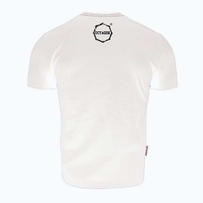 Koszulka męska Octagon Logo Smash white 2