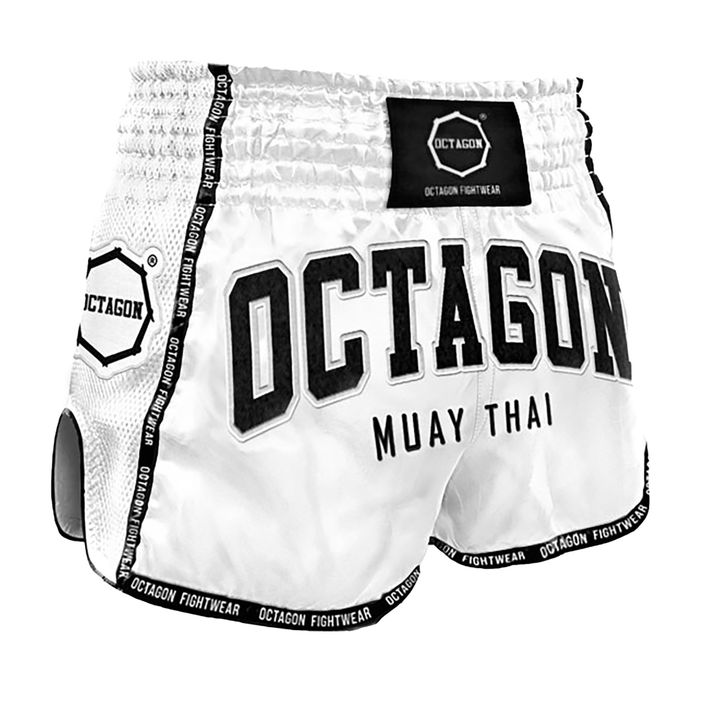 Spodenki treningowe męskie Octagon Muay Thai white 2